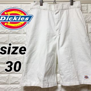 ディッキーズ(Dickies)のDickies ディッキーズ ハーフパンツ サイズ30 ホワイト(ショートパンツ)