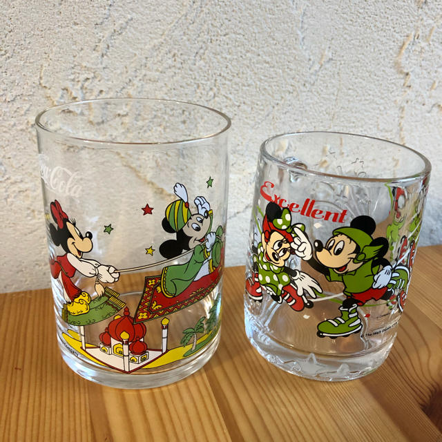 【新品未使用】ミッキー 75周年 グラス 15種 コカコーラ 非売品 ディズニー