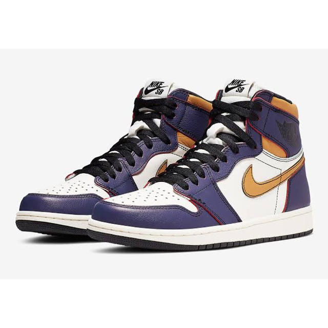 NIKE(ナイキ)の25.5cm ☆ nike sb air  jordan 1 lakers メンズの靴/シューズ(スニーカー)の商品写真