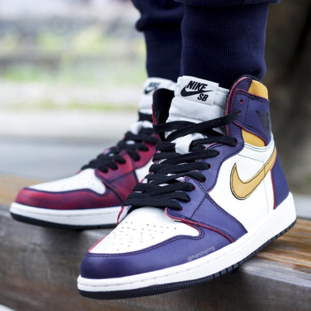 26.0cm ☆ nike sb air  jordan 1 lakers