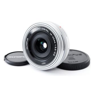 オリンパス(OLYMPUS)の☆電動ズーム☆オリンパス M.ZUIKO 14-42mm EZ シルバー(レンズ(ズーム))