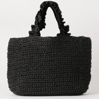 ユナイテッドアローズグリーンレーベルリラクシング(UNITED ARROWS green label relaxing)のFM ラッフル カゴバッグ SMALL  グリーンレーベル(かごバッグ/ストローバッグ)