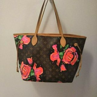 ルイヴィトン(LOUIS VUITTON)の状態など考え値下げしました☆ルイ･ヴィトン☆モノグラムローズ☆ネヴァーフルMM(トートバッグ)