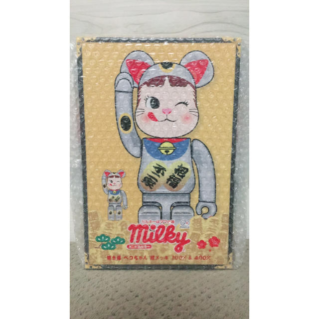 キャラクターグッズ［専用］2セット 招き猫 ベアブリック 不二家 銀メッキ be@rbrick