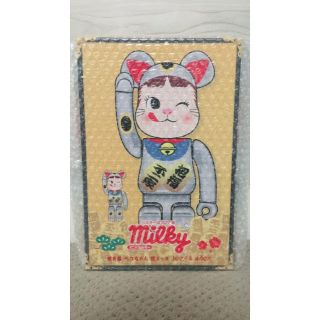 メディコムトイ(MEDICOM TOY)の［専用］2セット 招き猫 ベアブリック 不二家 銀メッキ be@rbrick(キャラクターグッズ)