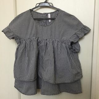 ザラ(ZARA)のギンガムチェック トップス(シャツ/ブラウス(半袖/袖なし))