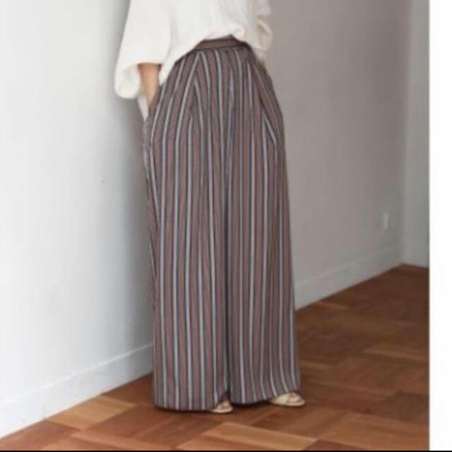 【新品 タグ付】　Stripe Tuck Pants トゥデイフル