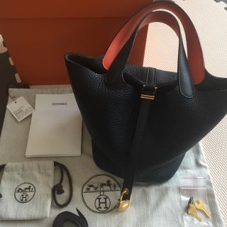 エルメス　HERMES ピコタンロック　MM エクラ　オレンジポピー