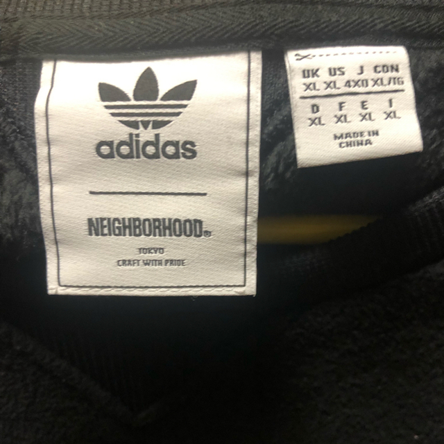 NEIGHBORHOOD(ネイバーフッド)のadidas neighborhood 黒 メンズのトップス(スウェット)の商品写真