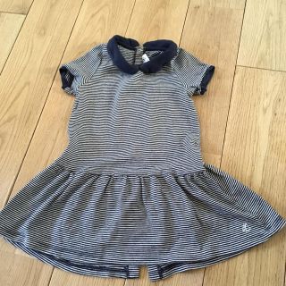 プチバトー(PETIT BATEAU)のプチバトー  24m  86センチ ワンピース(ワンピース)