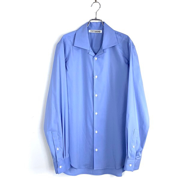 JOHN LAWRENCE SULLIVAN(ジョンローレンスサリバン)のttt_msw 19ss ブルー オープンカラーシャツ メンズのトップス(シャツ)の商品写真