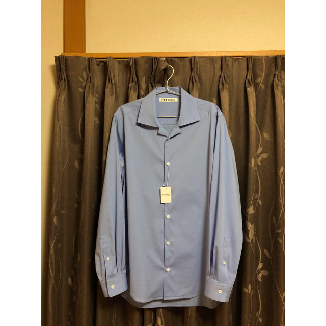 JOHN LAWRENCE SULLIVAN(ジョンローレンスサリバン)のttt_msw 19ss ブルー オープンカラーシャツ メンズのトップス(シャツ)の商品写真