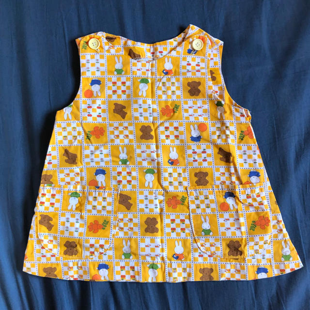 ☆ミッフィーワンピース ハンドメイド90㎝☆ キッズ/ベビー/マタニティのキッズ服女の子用(90cm~)(ワンピース)の商品写真