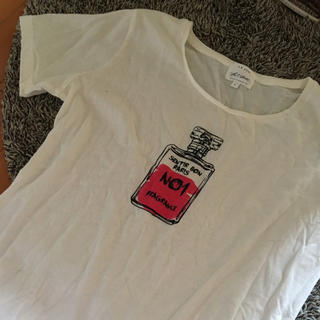 トランテアンソンドゥモード(31 Sons de mode)の半袖白ティシャツ(Tシャツ(半袖/袖なし))