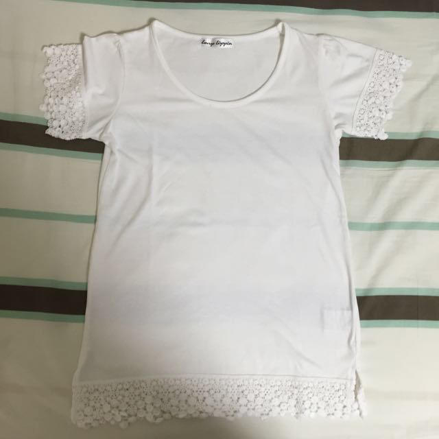Leap Lippin(リープリッピン)の白Tシャツ レディースのトップス(Tシャツ(半袖/袖なし))の商品写真