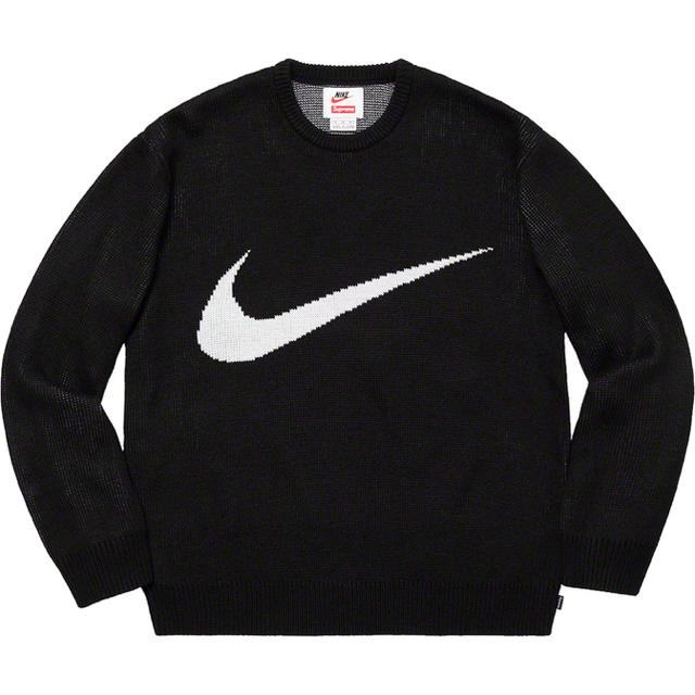 Supreme/Nike Swoosh Sweater M 黒 ブラック