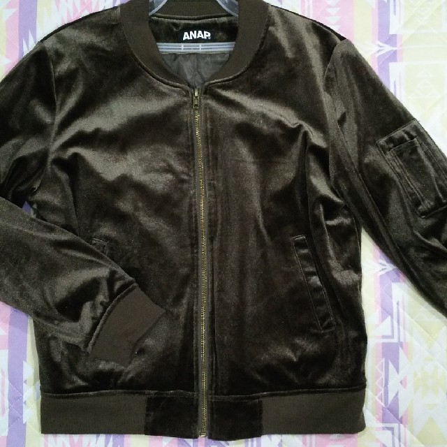 ANAP(アナップ)のアナップ ベロアブルゾン M レディースのジャケット/アウター(ブルゾン)の商品写真
