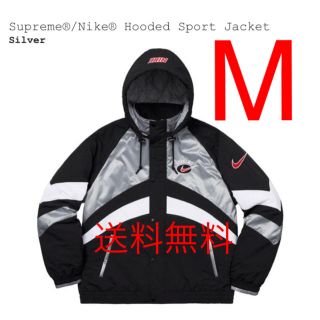 シュプリーム(Supreme)のNike Hooded Sport Jacket シルバー(ナイロンジャケット)