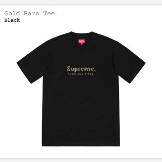 シュプリーム(Supreme)のSUPREME Gold Bars Tee ブラック サイズXL(Tシャツ/カットソー(半袖/袖なし))