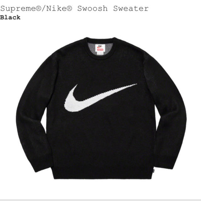 Supreme Nike Swoosh Sweater Black M
