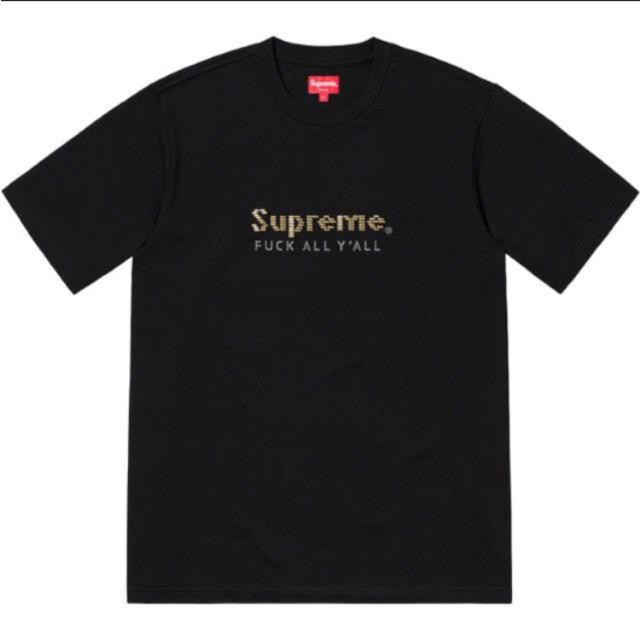 L 19SS Supreme Gold Bars Tee Black