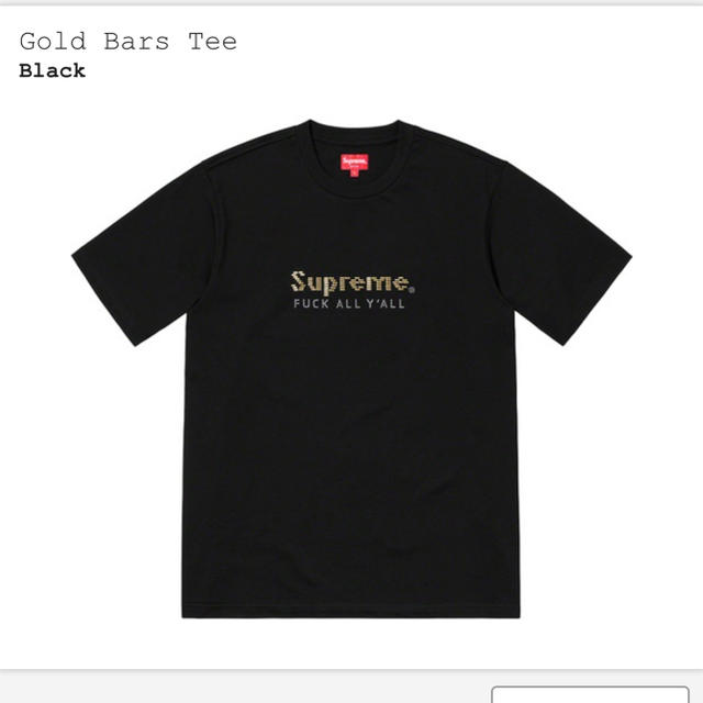 メンズ【S】Supreme Gold Bars Tee