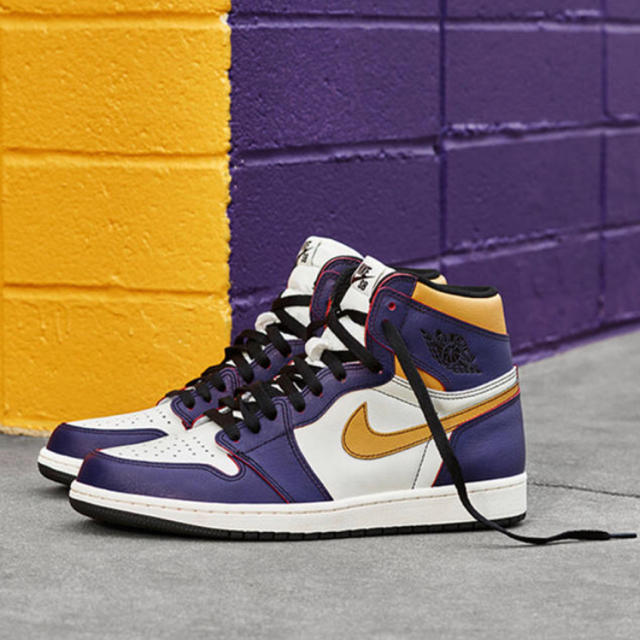 メンズjordan1 sb 27.5cm lakers