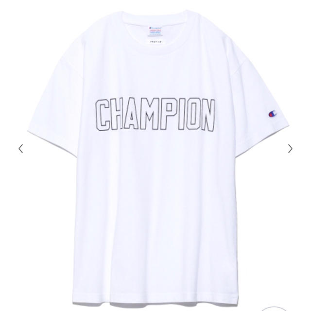 FRAY I.D(フレイアイディー)のフレイアイディー  チャンピオンコラボTシャツ 白 レディースのトップス(Tシャツ(半袖/袖なし))の商品写真
