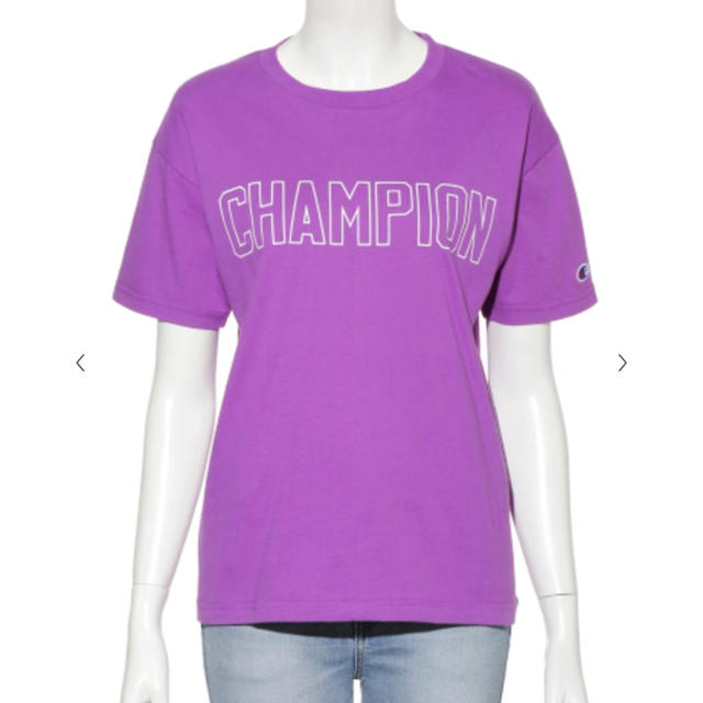 FRAY I.D(フレイアイディー)のフレイアイディー  チャンピオンコラボTシャツ 白 レディースのトップス(Tシャツ(半袖/袖なし))の商品写真