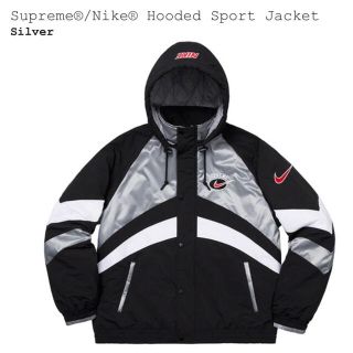 シュプリーム(Supreme)の【即日発送可】Supreme Nike Hooded Jacket 銀 S(ナイロンジャケット)