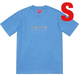 シュプリーム(Supreme)のSupreme old Bars Tee Columbia Blue Sサイズ(Tシャツ/カットソー(半袖/袖なし))