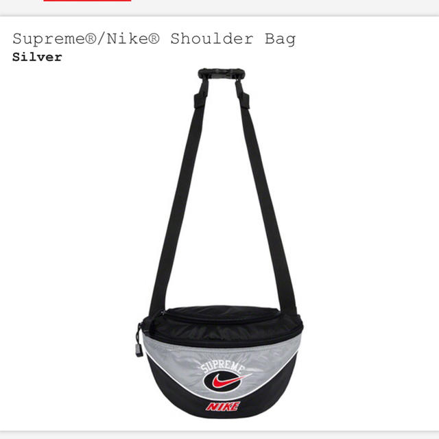 Supreme®/Nike® Shoulder Bag   シルバー