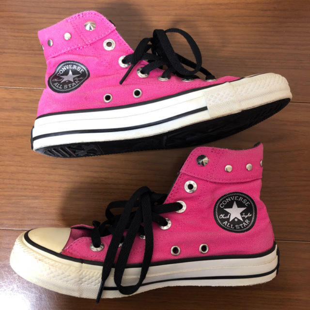 CONVERSE(コンバース)のコンバース 23.5cm オールスター ハイカット ピンク converse レディースの靴/シューズ(スニーカー)の商品写真