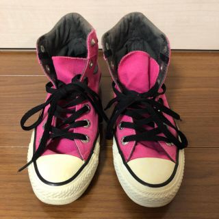 コンバース(CONVERSE)のコンバース 23.5cm オールスター ハイカット ピンク converse(スニーカー)