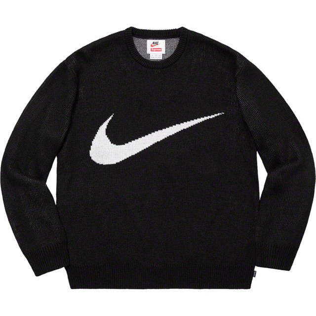 シュプリーム  NIKE sweater 黒 L