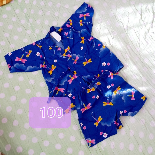 used (*^_^*) 100 甚平 浴衣 美品 グラグラ 甚平 浴衣風