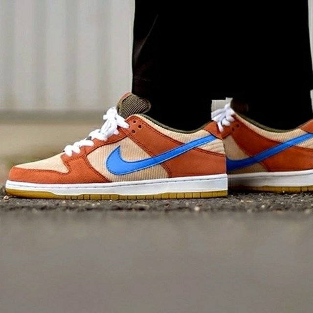 NIKE - 26.5cm NIKE SB DUNK LOW PRO ピーチ コーデュロイの通販 by