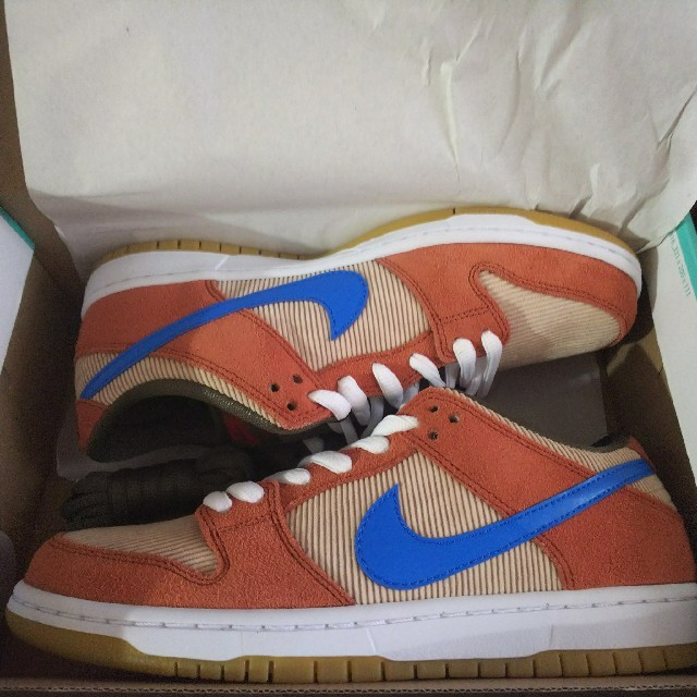 NIKE - 26.5cm NIKE SB DUNK LOW PRO ピーチ コーデュロイの通販 by