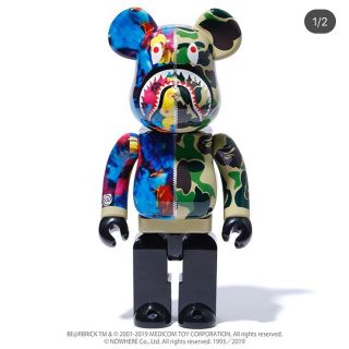 アベイシングエイプ(A BATHING APE)のBE@RBRICK BAPE® 1000% 緑(その他)