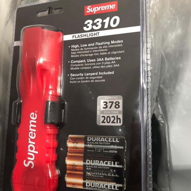 Supreme  19SS Pelican Flashlight RED