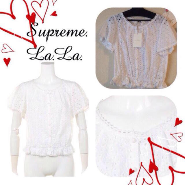 Supreme.La.La.(シュープリームララ)のララ/タグ付き レーストップス レディースのトップス(シャツ/ブラウス(半袖/袖なし))の商品写真