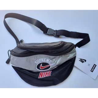 supreme nike shoulder bag silver