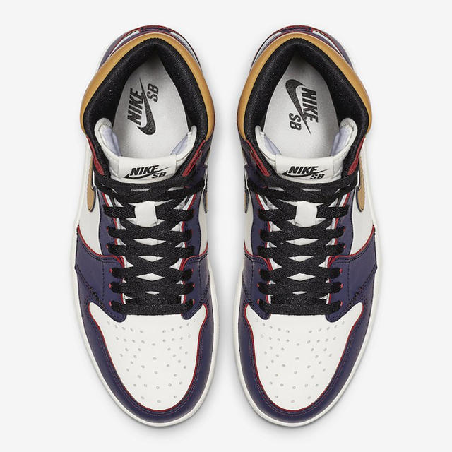 NIKE - NIKE SB × AIR JORDAN 1 LAKERS LA CHICAGOの通販 by NIKE - NIKE SB × AIR JORDAN 1 LAKERS LA CHICAGOの通販 by