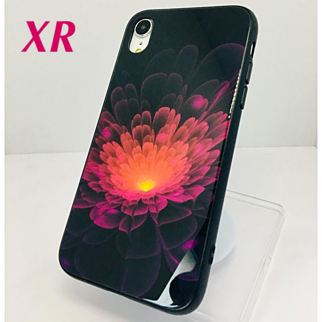 アイフォンXR iPhoneXRケース☆紫色☆夜光☆花柄☆送料無料の通販 by ロゴ's shop｜ラクマ