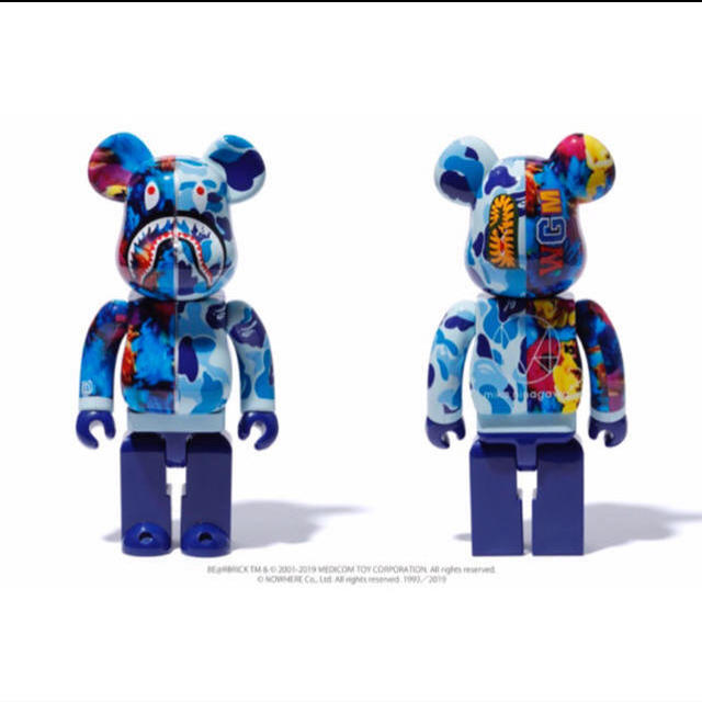 BE@RBRICK BAPE mika ninagawa SHARK 1000% 注目商品 その他 compracon