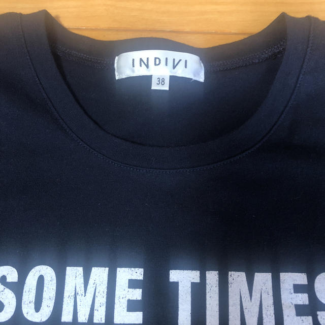 INDIVI(インディヴィ)のインディヴィ INDIVI Ｔシャツ 38 ネイビー レディースのトップス(Tシャツ(半袖/袖なし))の商品写真