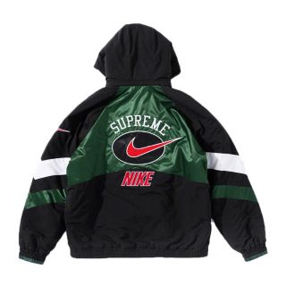 シュプリーム(Supreme)の正規品 supreme NIKE sports jacket 緑(ナイロンジャケット)