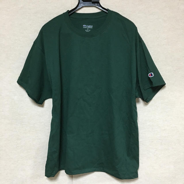 Champion(チャンピオン)の新品 Champion 半袖Tシャツ ダークグリーン L メンズのトップス(Tシャツ/カットソー(半袖/袖なし))の商品写真