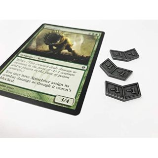 マジックザギャザリング(マジック：ザ・ギャザリング)のMTGメタルバフカウンター+1/+1と-1/-1、20個セット　ポーチ付き(カードサプライ/アクセサリ)