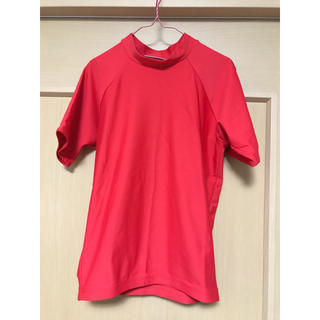リバーサル(reversal)のrvddw（リバーサル）reversal、半袖ラッシュガード、赤色、メンズＳ(Tシャツ/カットソー(半袖/袖なし))